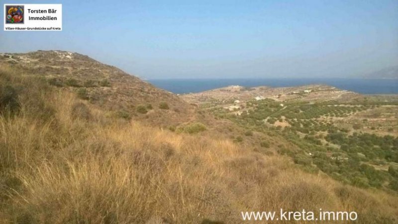 Kamilari Süd Kreta; Kamilari Grundstück mit Meerblick 10.000m² Grundstück kaufen